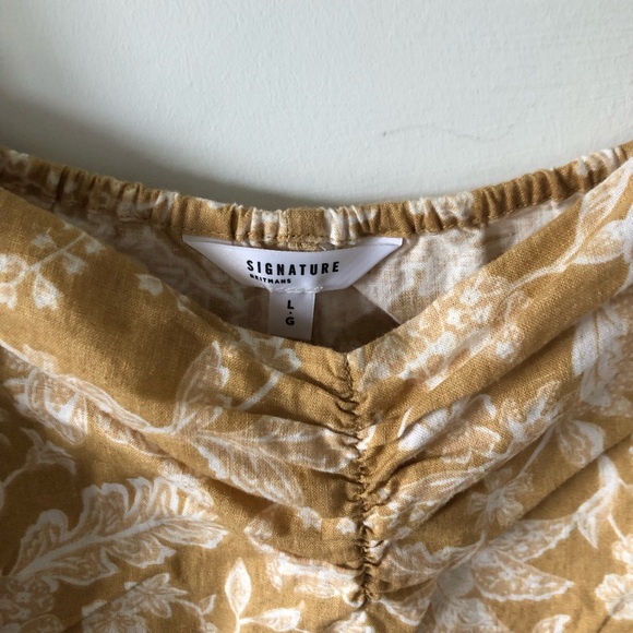Signature Reitmans Floral Linen Blend Blouse | Size L - Picture 4 of 7